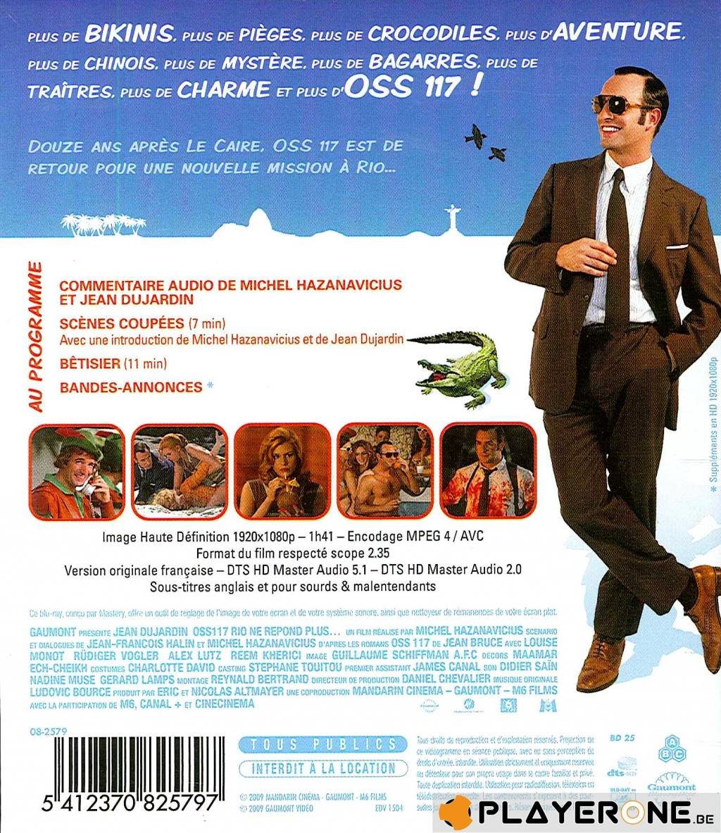 Oss 117 : Rio Ne Répond Plus Streamay Playerone.be | Blu Ray - OSS 117 Rio ne Repond Plus - 5412370825797