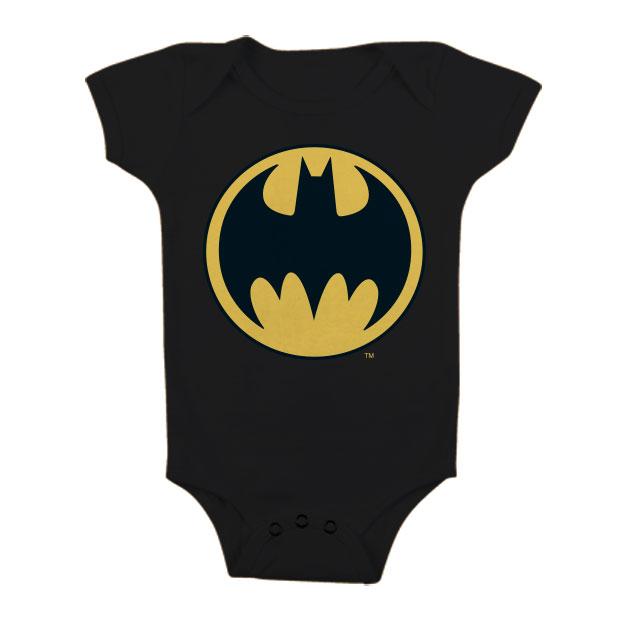 Shopforgeek Batman Baby Body Logo Black 12 Month Batman Body Bebe 19 99