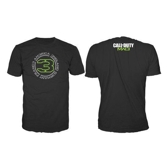 CALL OF DUTY MW3 - T-Shirt Black - COUNTRIES 3 (XXL) - 2
