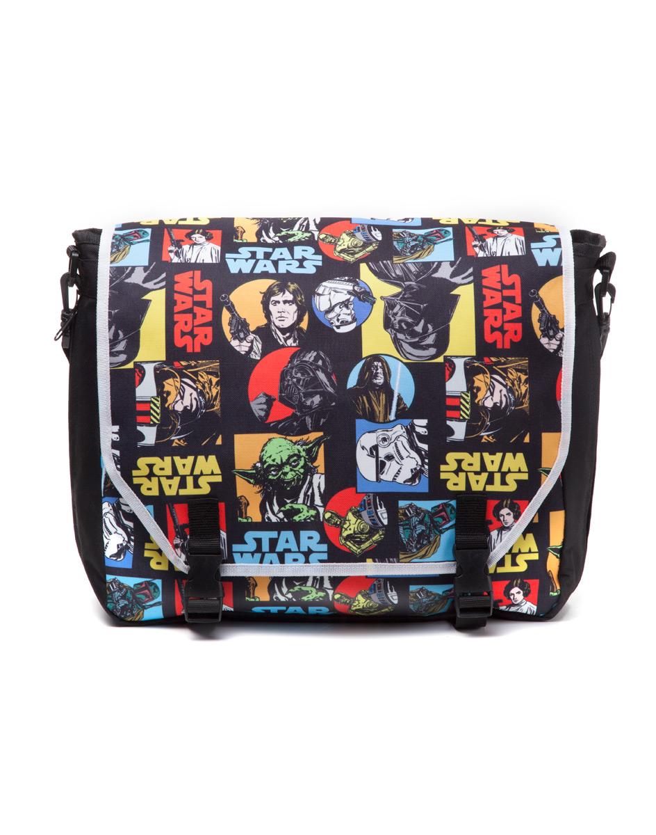 STAR WARS Retro Characters Comic Style Messenger Bag