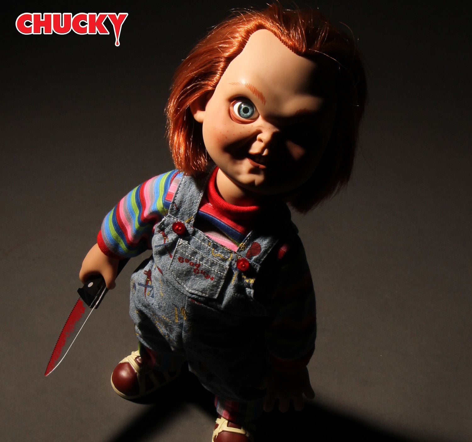 HORROR - Child's Play - Chucky Good Guy with Sound - 38cm : ShopForGeek.com: Figurine Horreur