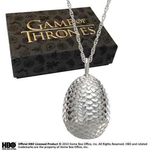 GAME OF THRONES - Dragon Egg Pendant - Silver Edition - 3