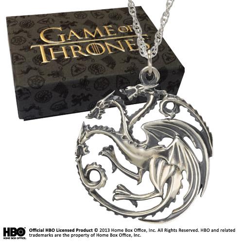 GAME OF THRONES - Targaryen Pendant - Silver Edition - 3