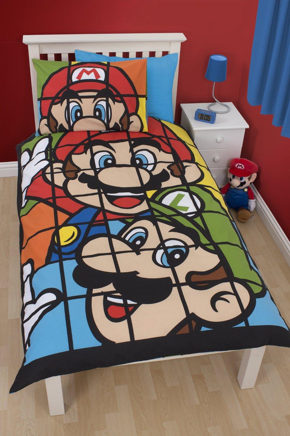 NINTENDO Bed cover 135X200 MARIO RETRO 01 (Poly Cotton