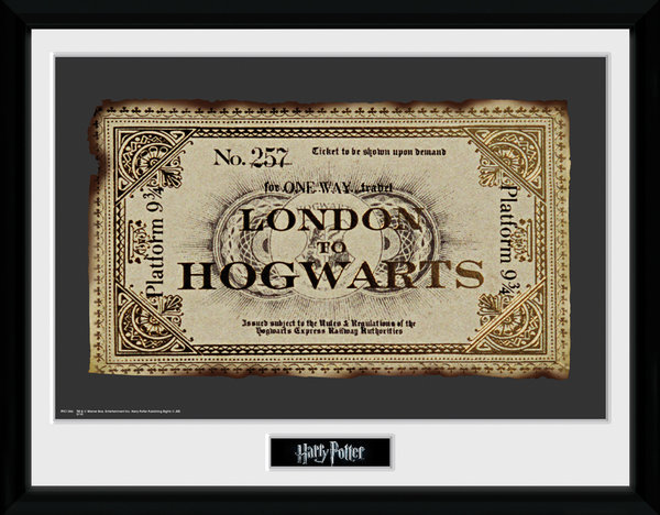 shopforgeek harry potter collector print 30x40 ticket