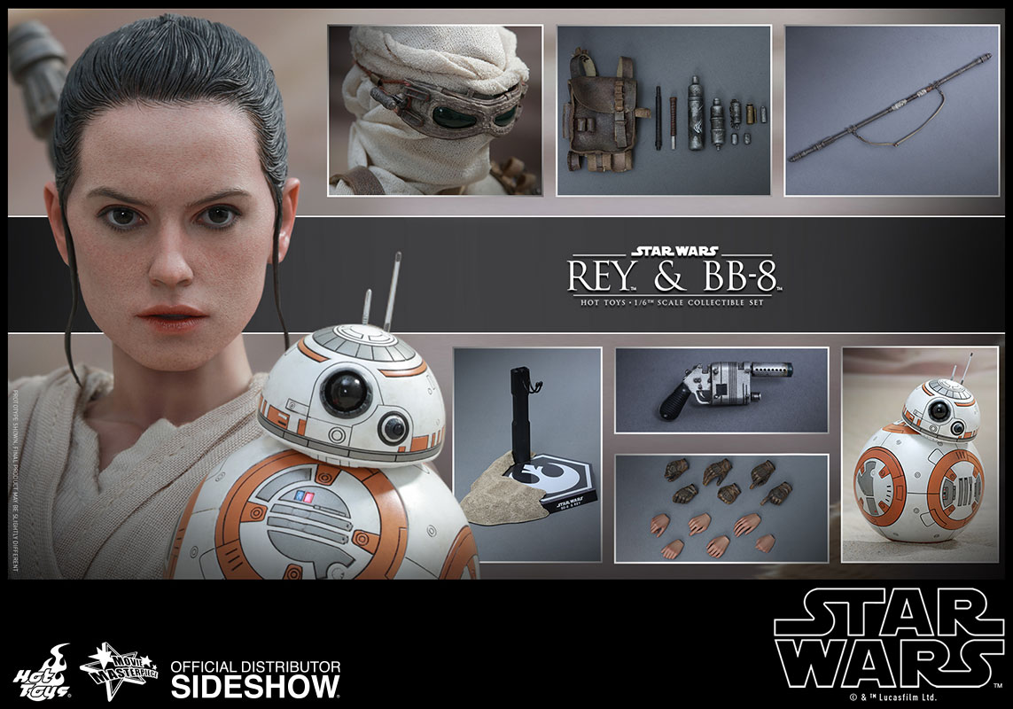 STAR WARS - Movie Masterpiece - Rey with BB-8 - 28cm : ShopForGeek