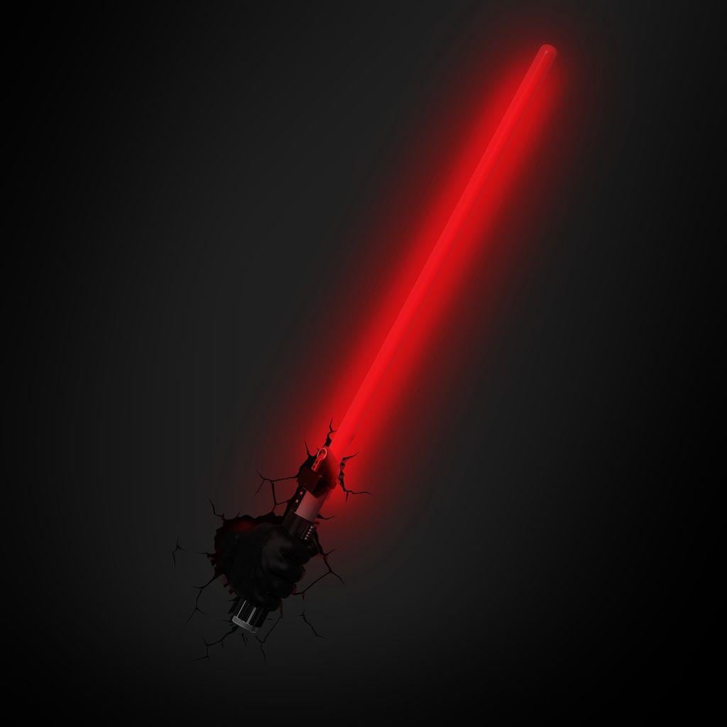 Deco Light Darth Vader 3D LED Wall Lamp – Star Wars Themed Night Light, Battery Operated