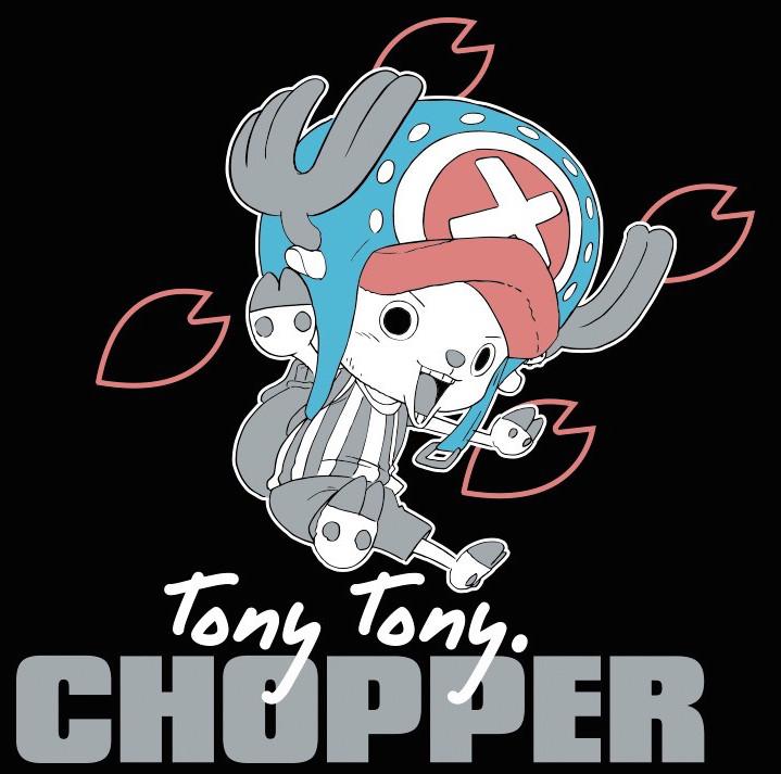 ONE PIECE TShirt Basic Femme CHOPPER Black (XL)