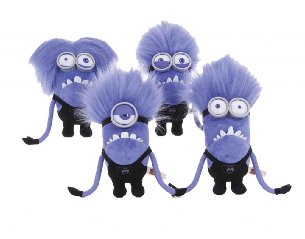 MINIONS - Plush 22 cm - Purple Minion - Pack of 4 - 2