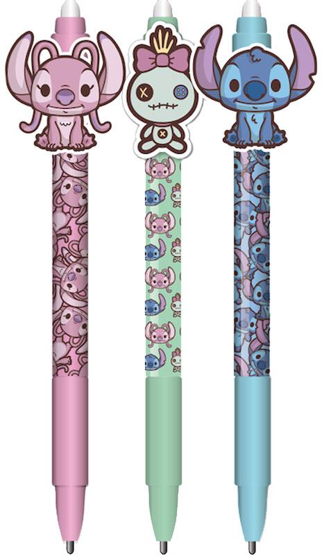 STITCH & ANGEL - Stylo à Gel Effaçable +Head Topper (Display de 36pcs) - 3