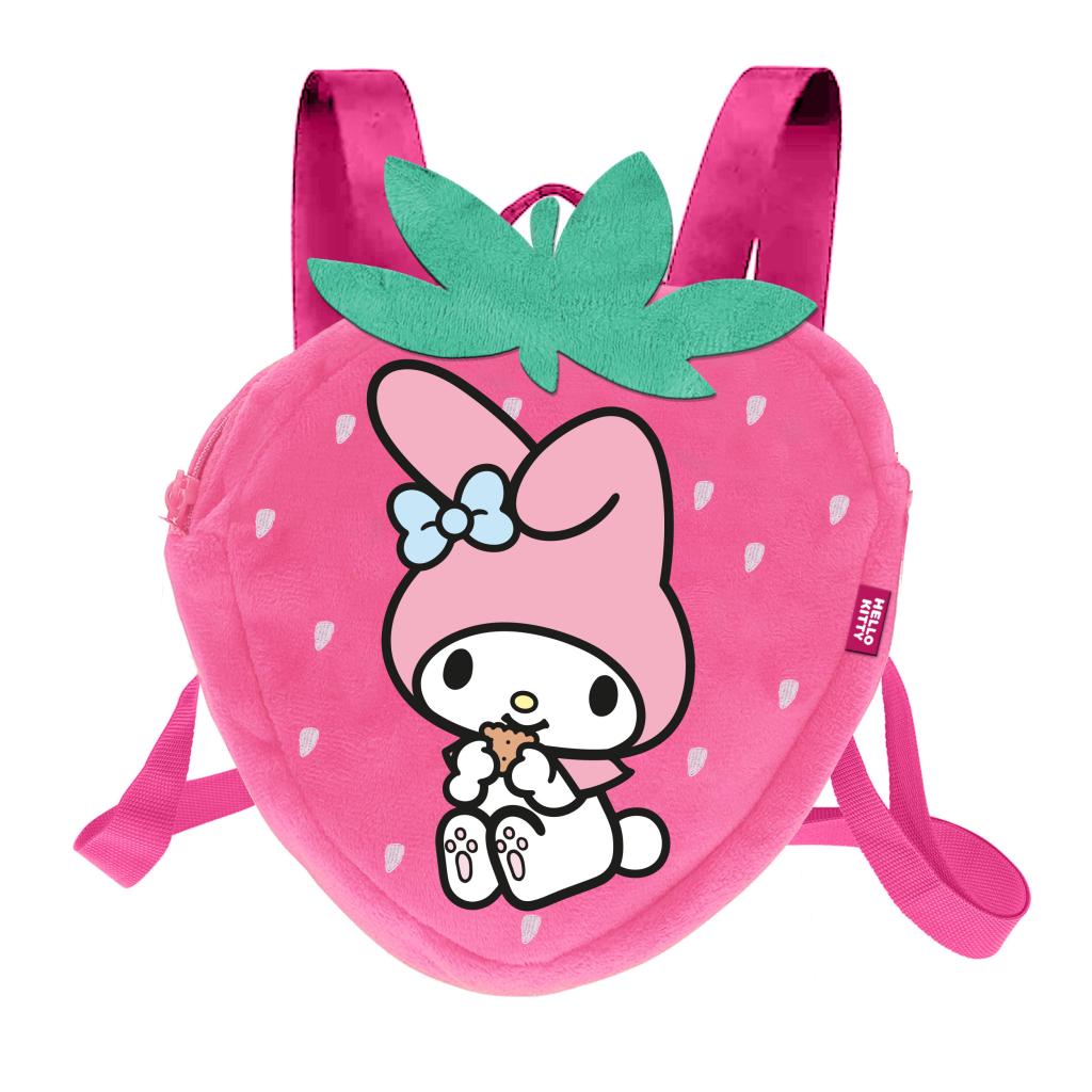 MY MELODY - Fraise - Mini Sac à Dos Fourrure '25x22x12cm' - 2