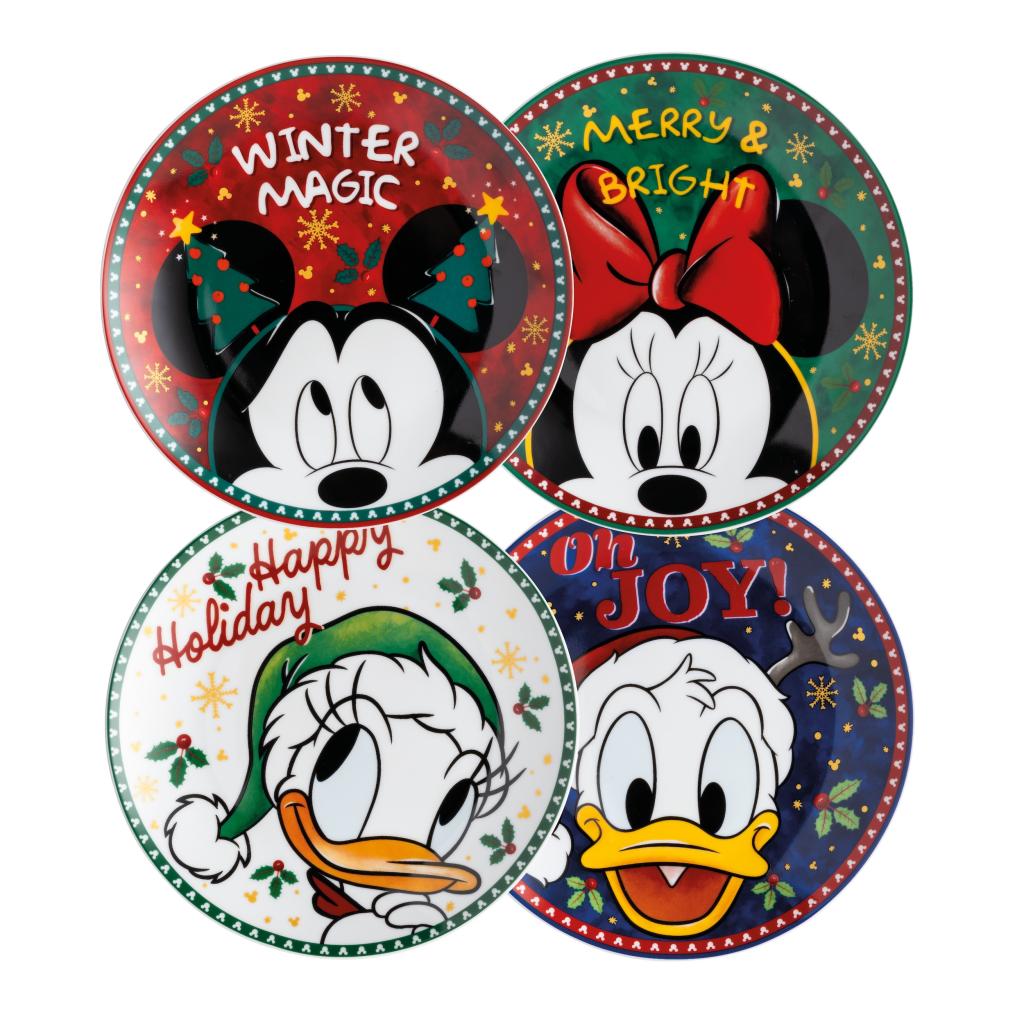 DISNEY - Magic Winter - Set de 4 Assiettes à Dessert 19,5cm - 2