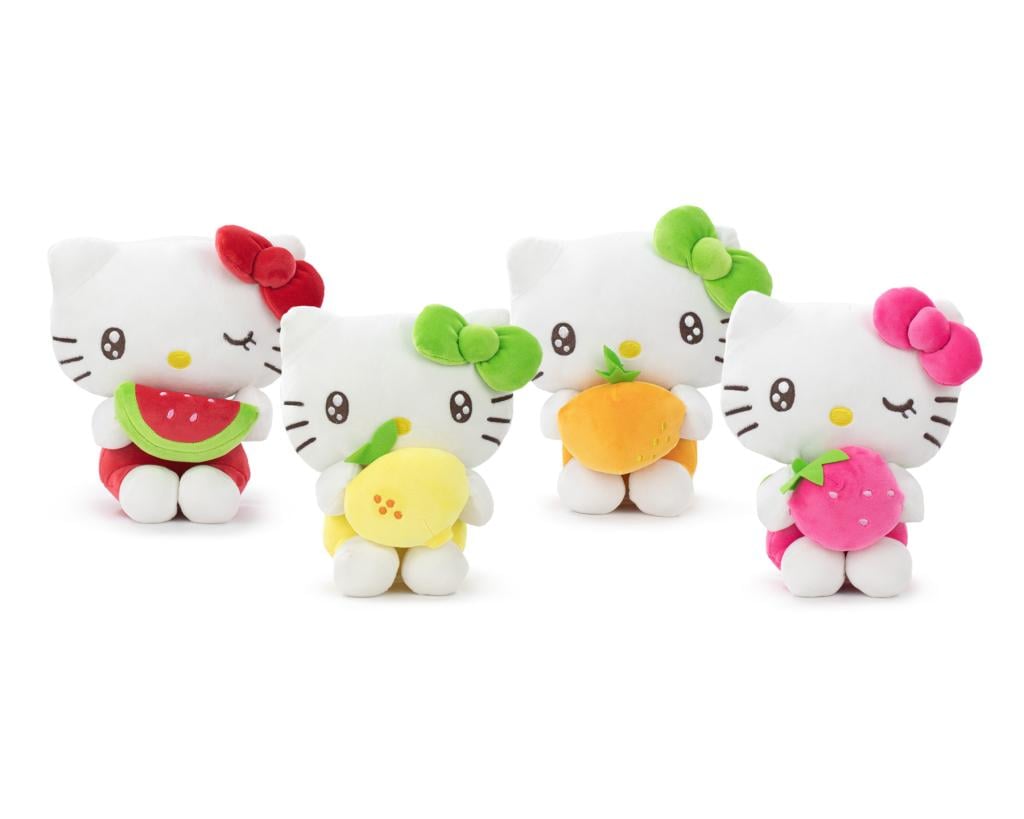 HELLO KITTY - Fruits - Assortment of 12 Plushs - 4 Models - 22cm