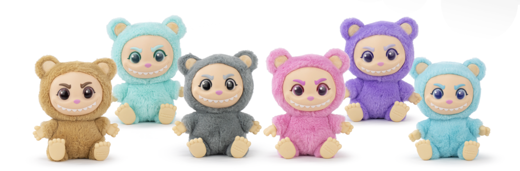 KAWAII - Onikuma - Assortiment de 6 Peluches 6 Modèles - 24cm - 2