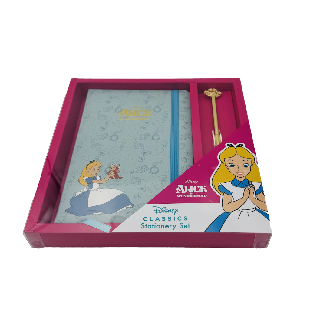 ALICE AUX PAYS DES MERVEILLES - Pack Premium Notebook A5 + Stylo-Bille - 5