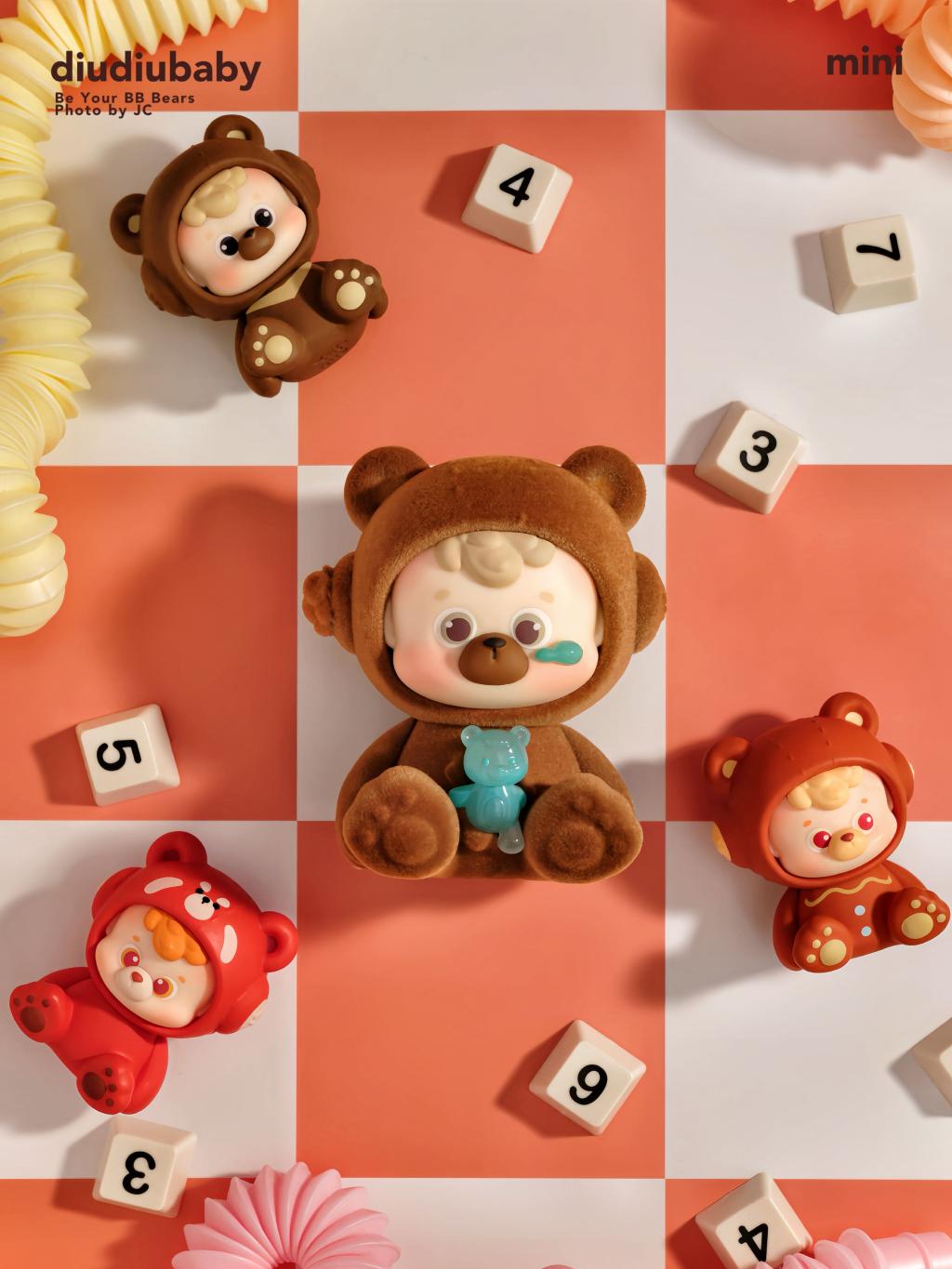 DIUDIUBABY - BB Bear  - Display de 18 Mini Figurines 5cm - Mystery Box - 3