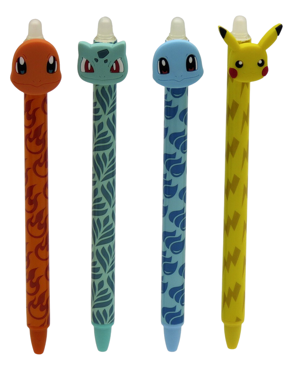POKEMON - Starter - Stylo à Gel Effaçable +Head Topper (Display 36pcs) - 2
