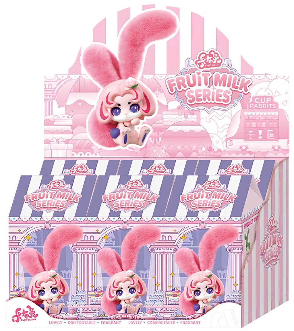 CUP RABBITS - Fruits Milk - Display de 6 Peluches 17cm - Mystery Box - 4