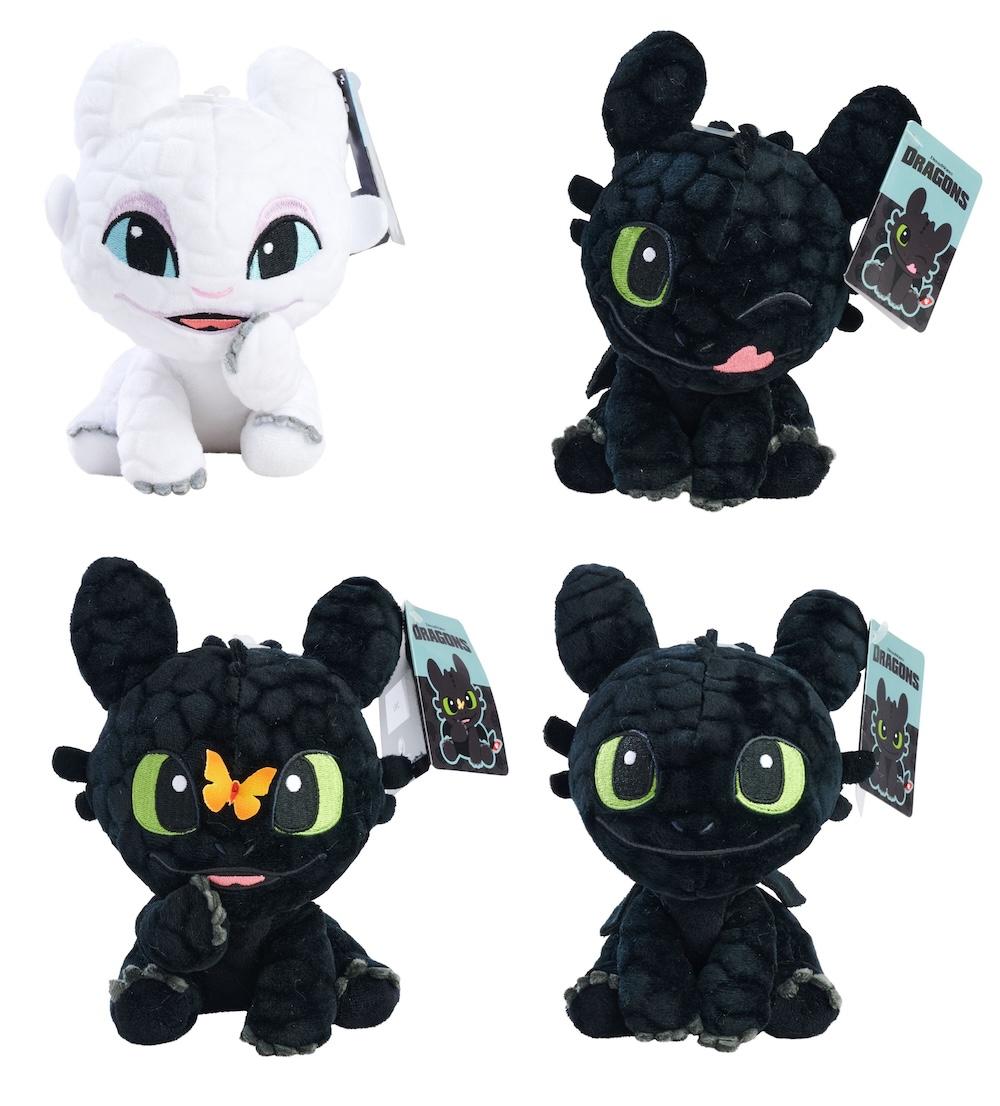 DRAGONS - Display de 12 Peluches 18cm - 4 Modèles - 2