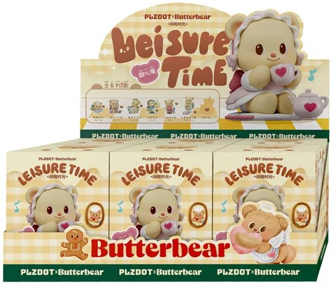 BUTTERBEAR - Leisure Time - Display de 6 Peluches 10cm - Mystery Box - 6