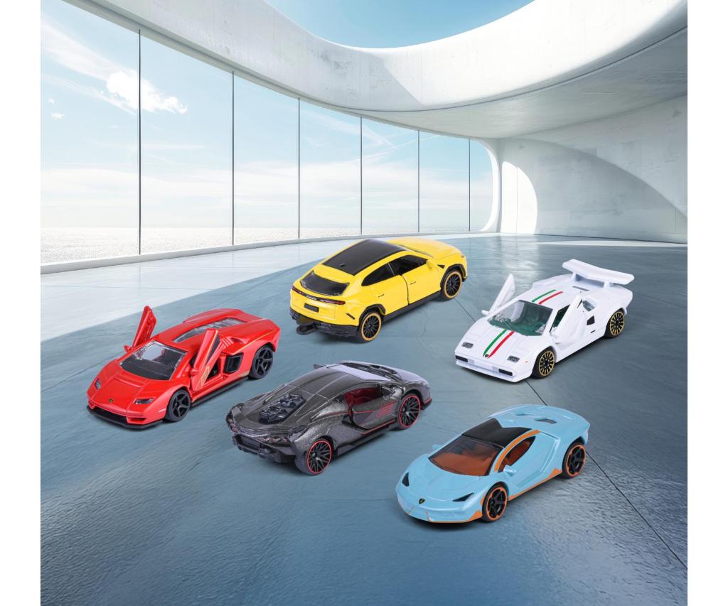 RIDE COOL - Lamborghini - Pack of 5 Miniature Cars - 1:64 - 2