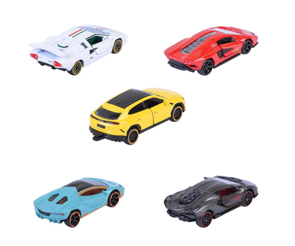 RIDE COOL - Lamborghini - Pack of 5 Miniature Cars - 1:64 - 5