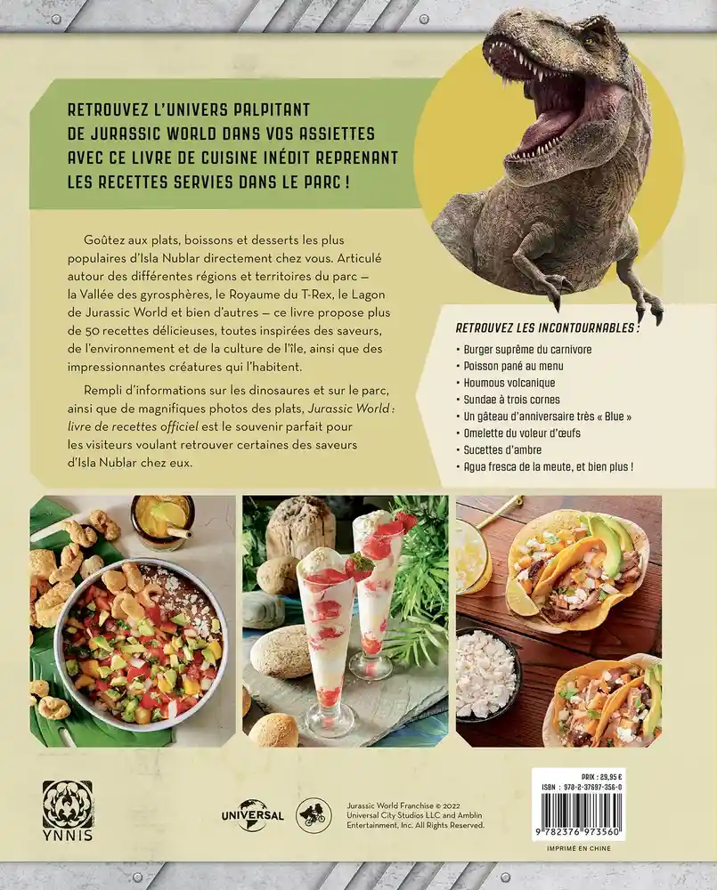 JURASSIC WORLD - Le livre de recettes officiel - 2