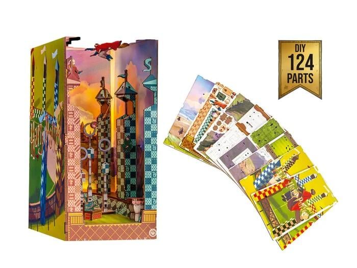 HARRY POTTER - BOOK NOOK KIT - Quiddich Field - 124pc + LED Light - 6