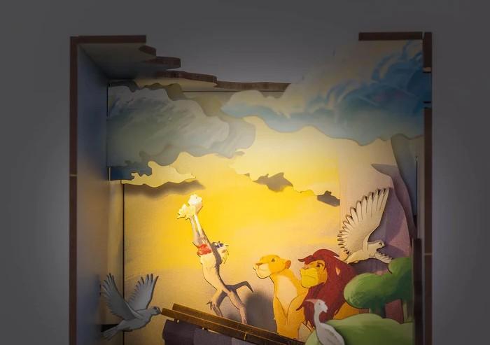 DISNEY - BOOK NOOK KIT - Lion King - 82pc + LED Light - 3