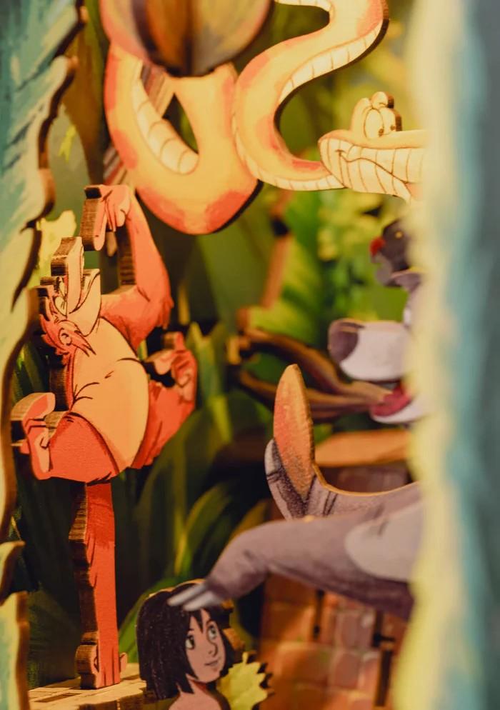DISNEY - BOOK NOOK KIT - Jungle Book - 68pc + LED Light - 4