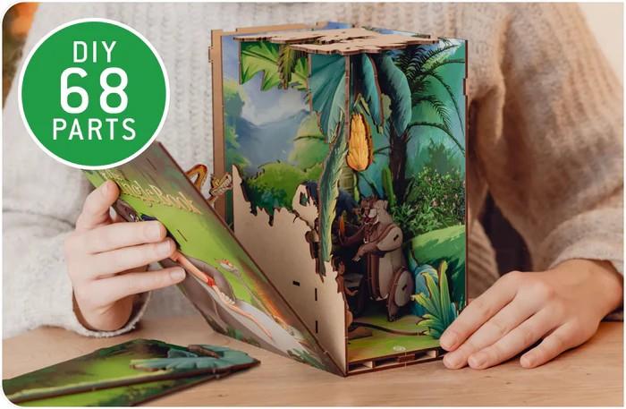DISNEY - BOOK NOOK KIT - Jungle Book - 68pc + LED Light - 5