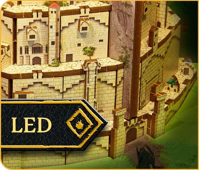 LORD OF THE RING - BOOK NOOK KIT - Minas Tirith - 134pc + LED Light - 3