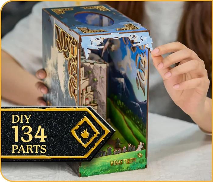 LORD OF THE RING - BOOK NOOK KIT - Minas Tirith - 134pc + LED Light - 4