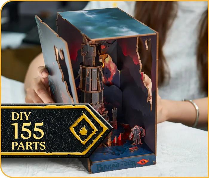 LORD OF THE RING - BOOK NOOK KIT - Barad-Dûr - 155pc + LED Light - 5