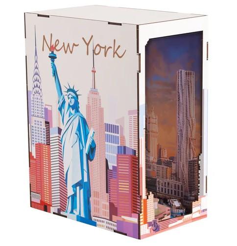 BOOK NOOK KIT - New York - 221pc + LED Light - 3