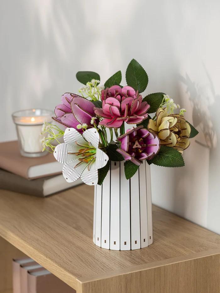 WOODEN FLOWER - Flower Garden - 181pc - 2