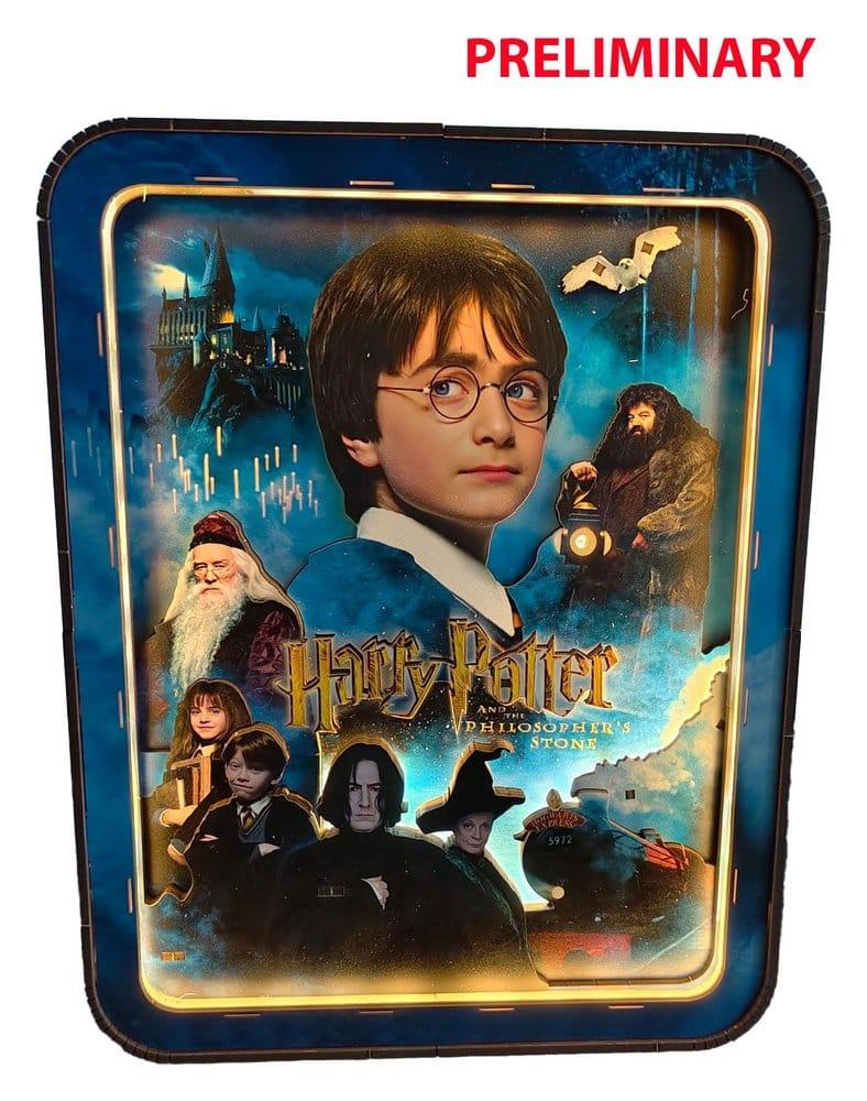 HARRY POTTER - Wall Frame - The Philosopher Stone - xxpc + LED Light - 2