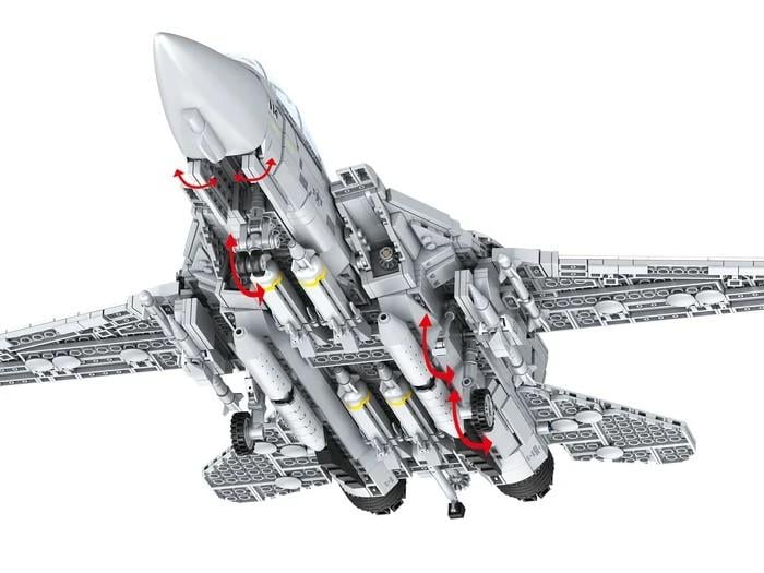 TOP GUN - Maverick's F-14A Tomcat - Brick System 2687pcs - 6