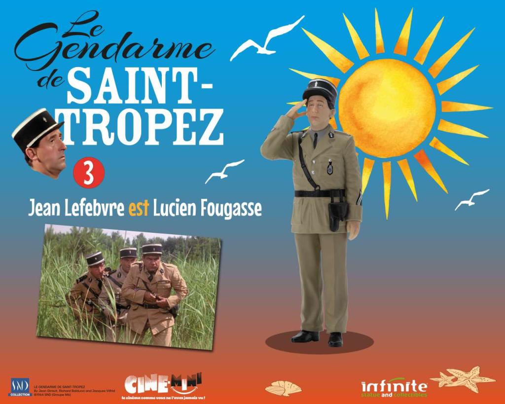 LE GENDARME DE SAINT-TROPEZ - Lucien Fougasse - Figurine 10cm - 2