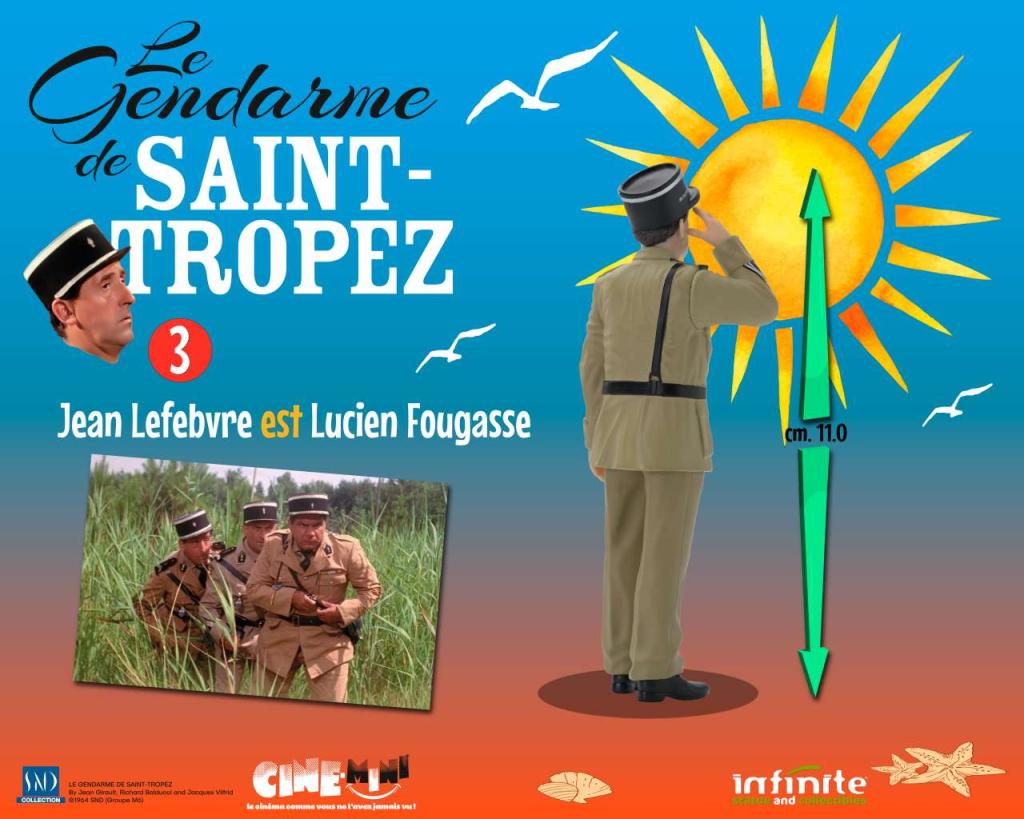 LE GENDARME DE SAINT-TROPEZ - Lucien Fougasse - Figurine 10cm - 3
