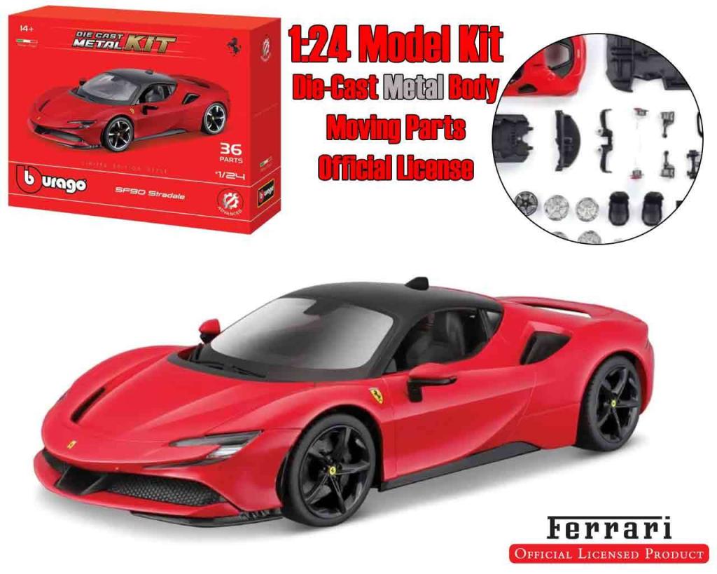 FERRARI - Sf90 Stradale - Model Kit 1/24 : ShopForGeek.com: Model