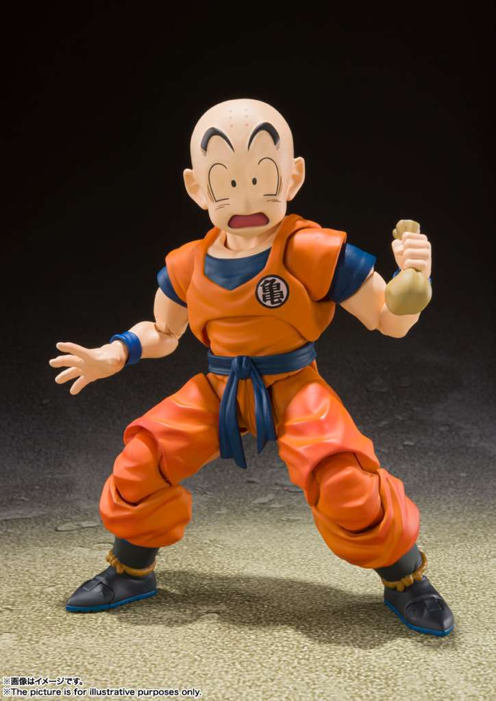 DRAGON BALL Z -Krillin "Earth Strong Man" -Figurine S.H. Figuarts 13cm