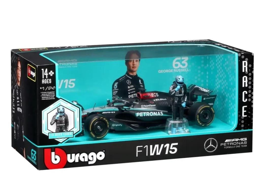 FORMULA 1 - F1 Mercedes W15 E Perf. 2023 Russel - Model réduit 1/24 - 2