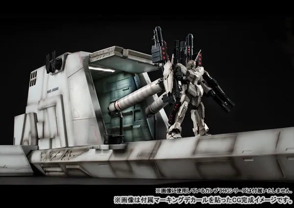 GUNDAM UNICORN - 1/144 HG Catapult - Diorama Realistic Model 24cm