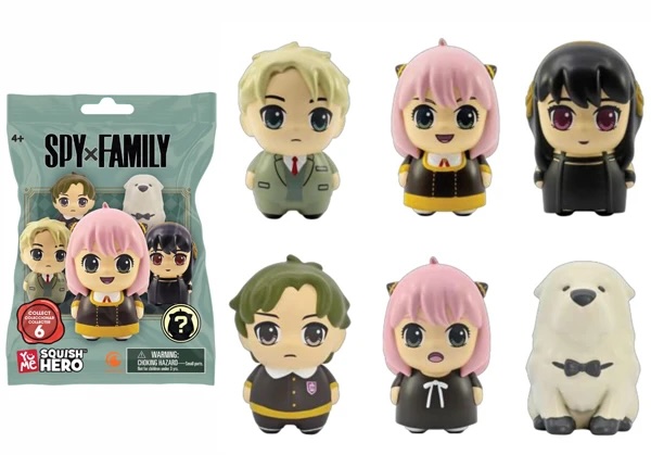 SPY X FAMILY - Squish Hero - Assortiment 12 Figurines 7.6cm