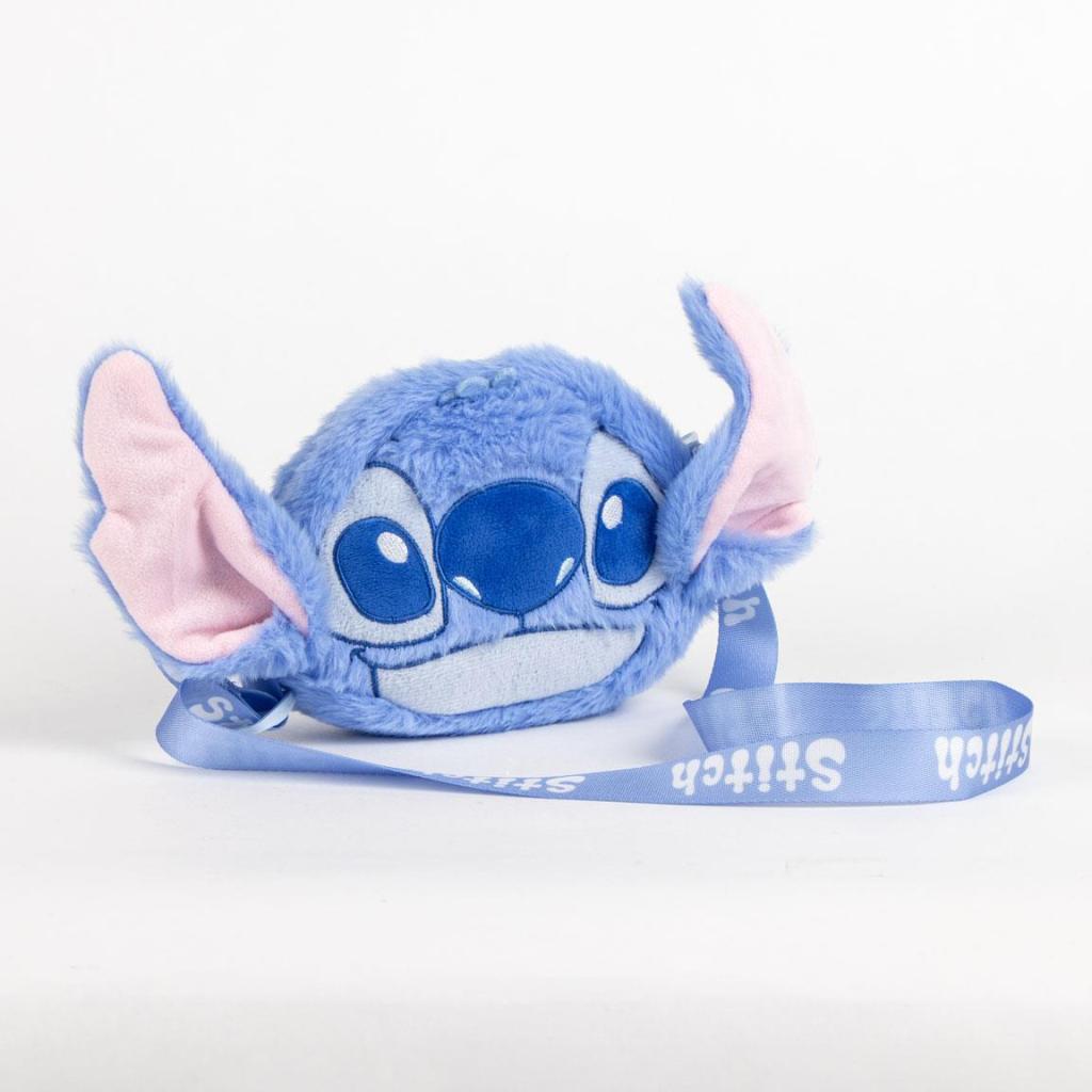 STITCH - Head - Sac à Bandoulière Peluche - 17x14x4cm - 2