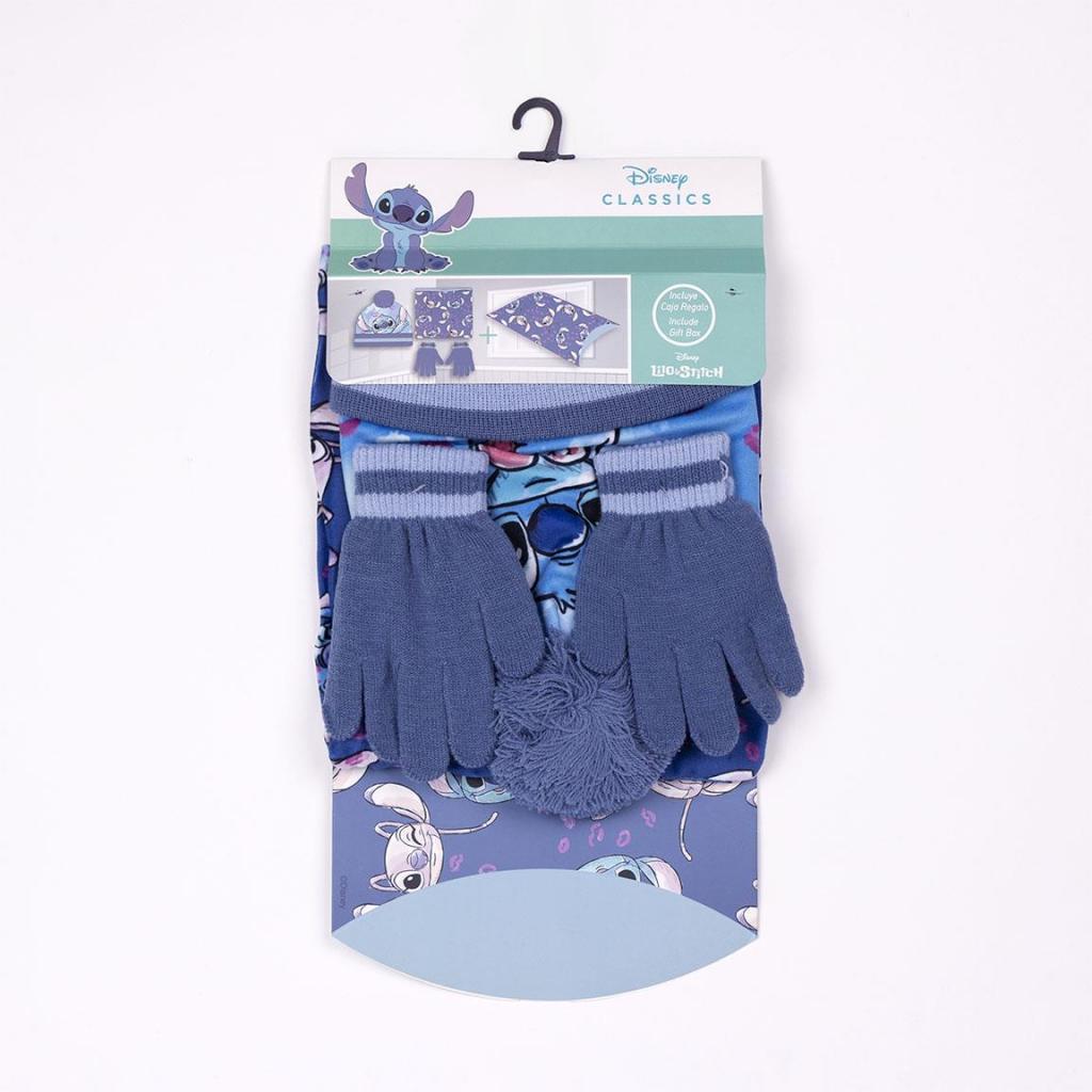 LILO & STITCH - Set Bonnet Pompon + Gants + Tour de Cou - 3Pc Enfant - 6