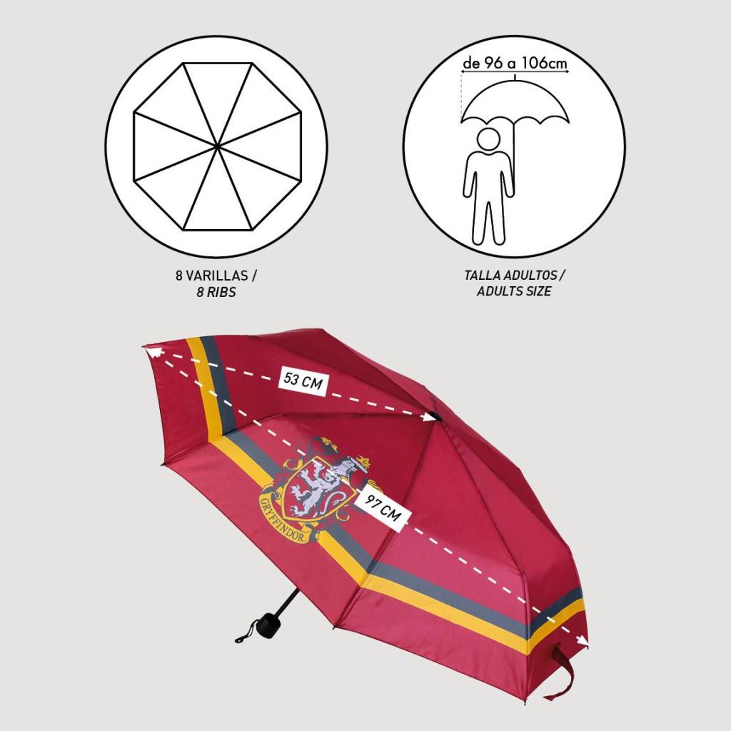 HARRY POTTER - Gryffondor - Parapluie Pliable 53 cm - 4