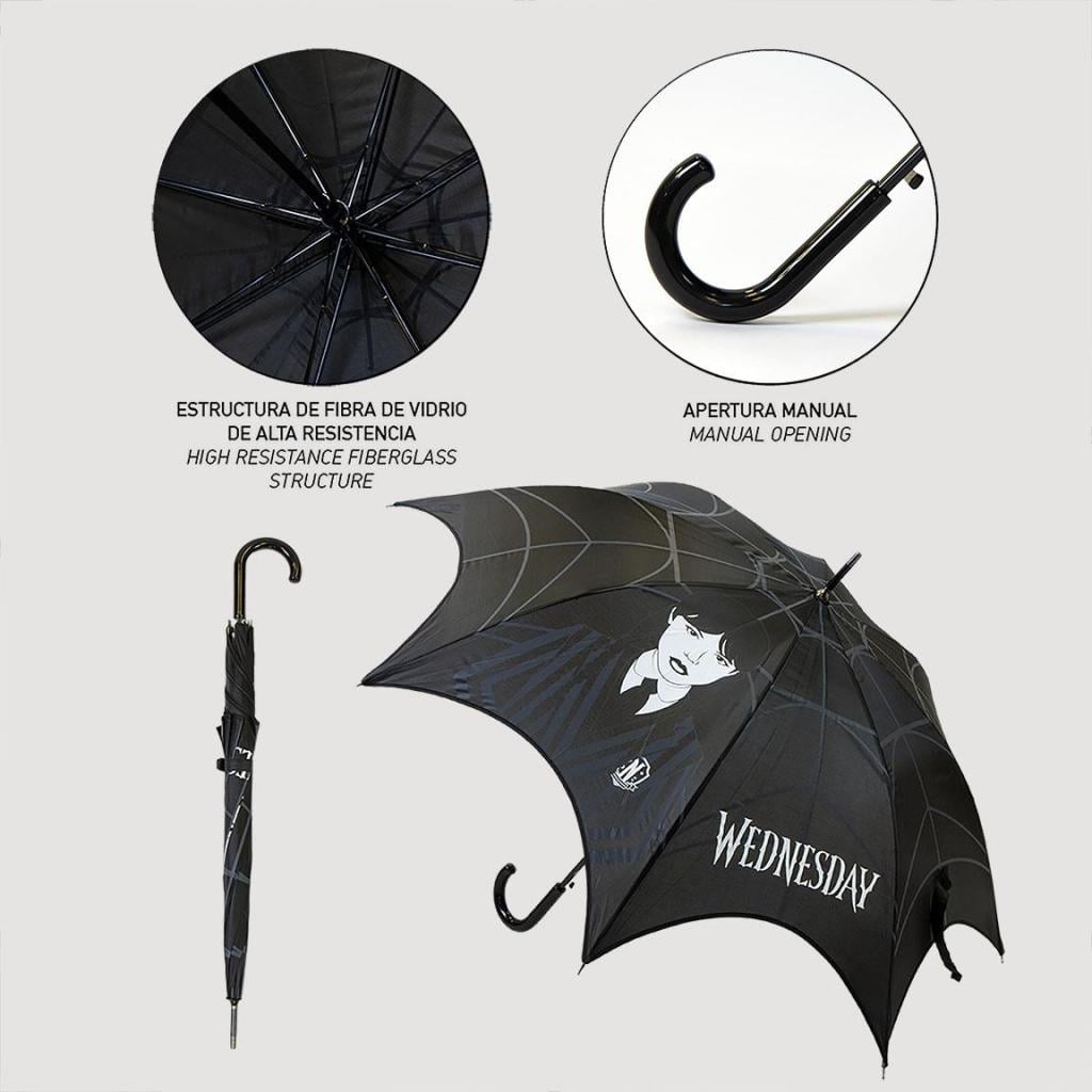 MERCREDI - Toile d'Araignée - Parapluie  - 58 cm - 5
