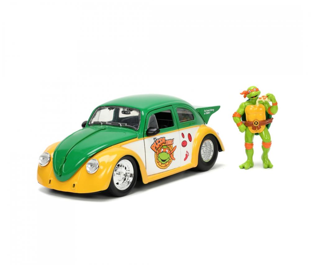 LES TORTUES NINJAS - Michelangelo & 1959 Volkswagen Drag Beetle - 1:24 - 2
